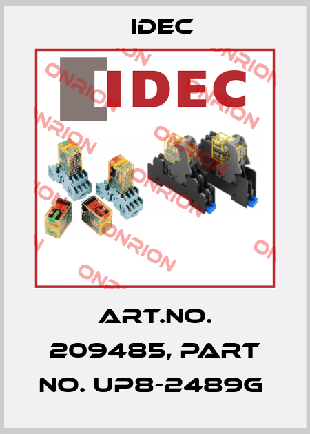 Art.No. 209485, Part No. UP8-2489G  Idec
