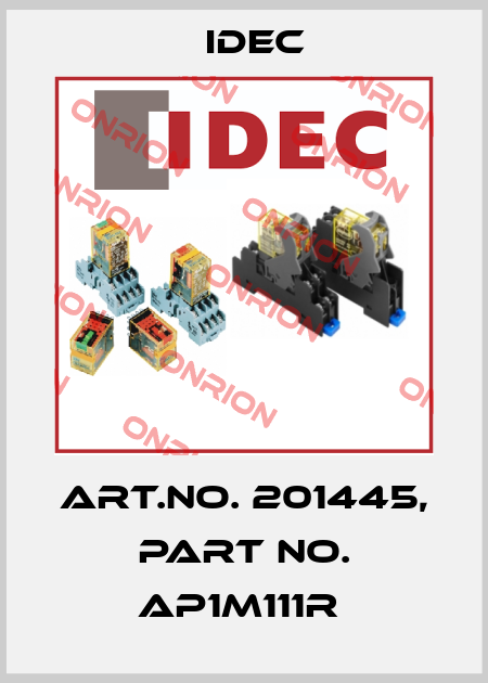 Art.No. 201445, Part No. AP1M111R  Idec