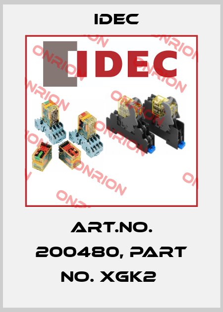 Art.No. 200480, Part No. XGK2  Idec