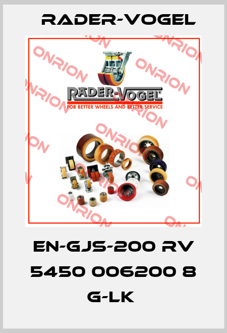 EN-GJS-200 RV 5450 006200 8 G-LK  Rader-Vogel