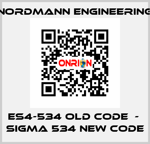 ES4-534 old code  -  SIGMA 534 new code NORDMANN ENGINEERING