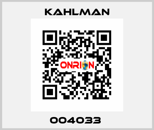 004033  Kahlman