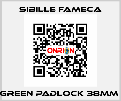 GREEN PADLOCK 38MM  Sibille Fameca