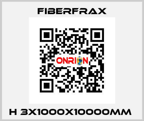 H 3X1000X10000MM  Fiberfrax