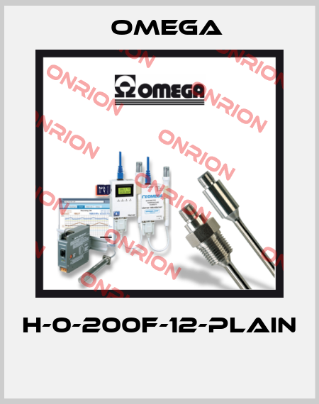 H-0-200F-12-PLAIN  Omega
