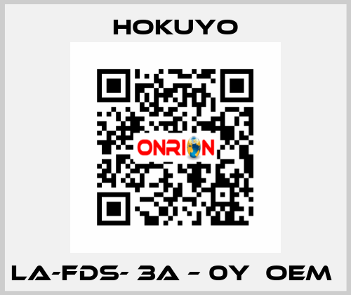 LA-FDS- 3A – 0Y  OEM  Hokuyo