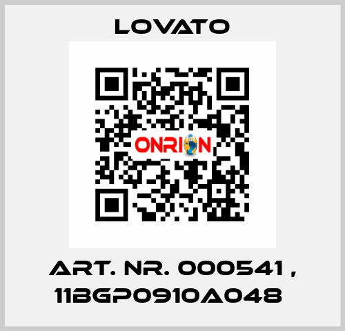 Art. Nr. 000541 , 11BGP0910A048  Lovato