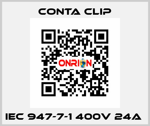 IEC 947-7-1 400V 24A  Conta Clip