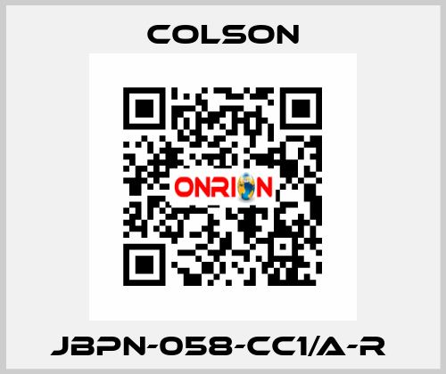 JBPN-058-CC1/A-R  Colson