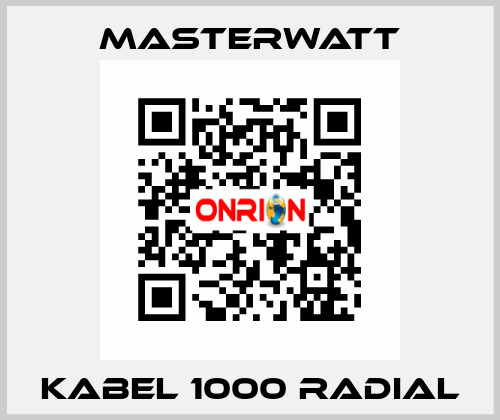 Kabel 1000 radial Masterwatt