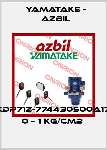 KDP71Z-774430500A17, 0 – 1 KG/CM2  Yamatake - Azbil