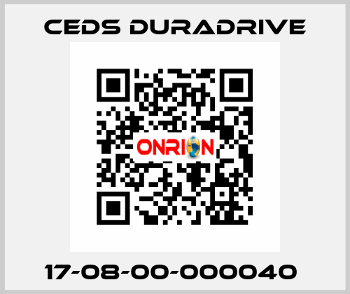 17-08-00-000040  Ceds Duradrive