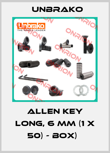 Allen Key long, 6 mm (1 x 50) - Box)   Unbrako