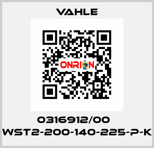 0316912/00    WST2-200-140-225-P-K  Vahle