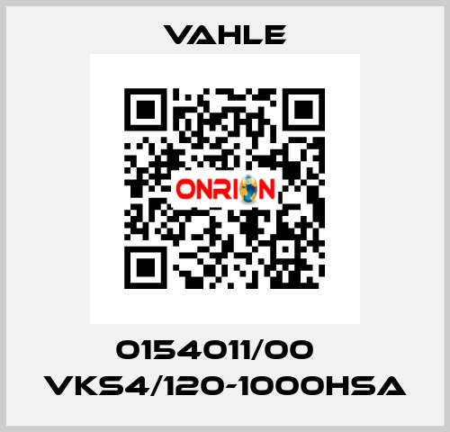 0154011/00    VKS4/120-1000HSA  Vahle