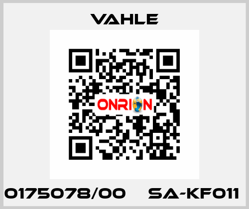 0175078/00    SA-KF011  Vahle