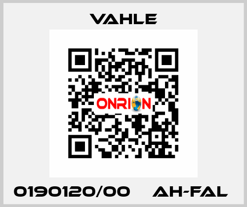 0190120/00    AH-FAL  Vahle