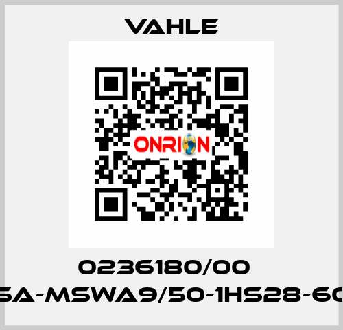 0236180/00    SA-MSWA9/50-1HS28-60  Vahle