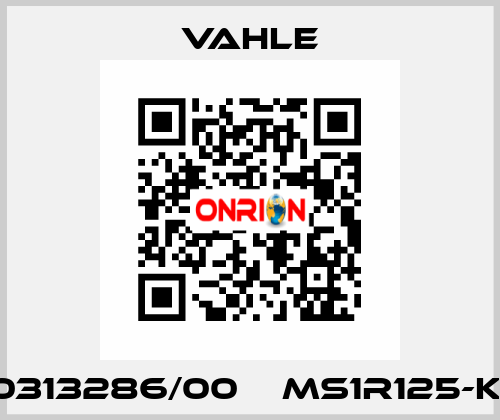 0313286/00    MS1R125-K  Vahle