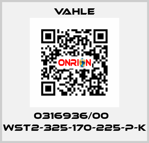 0316936/00    WST2-325-170-225-P-K  Vahle