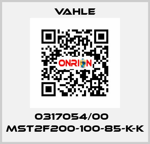 0317054/00    MST2F200-100-85-K-K  Vahle