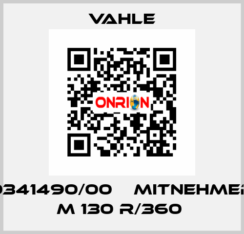 0341490/00    MITNEHMER M 130 R/360  Vahle