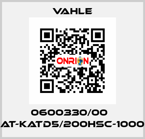 0600330/00    AT-KATD5/200HSC-1000  Vahle