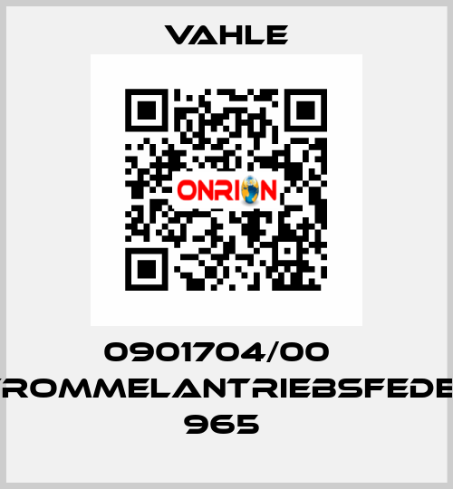 0901704/00    TROMMELANTRIEBSFEDER 965  Vahle