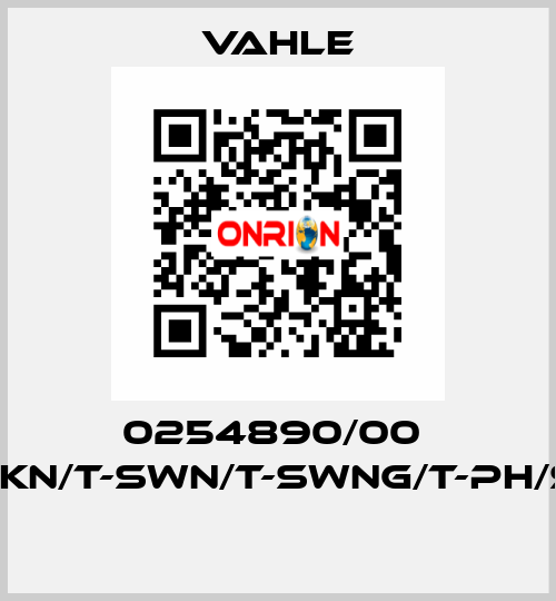 0254890/00  SK-SKN/T-SWN/T-SWNG/T-PH/S-28  Vahle