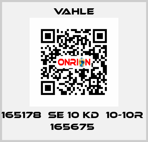 165178  SE 10 KD  10-10R  165675  Vahle