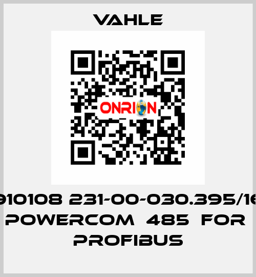 910108 231-00-030.395/16 POWERCOM  485  FOR  PROFIBUS Vahle