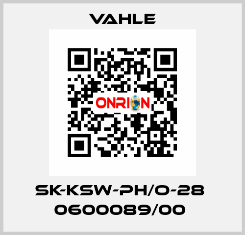 SK-KSW-PH/O-28  0600089/00  Vahle