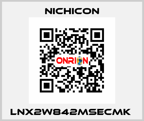 LNX2W842MSECMK  NICHICON