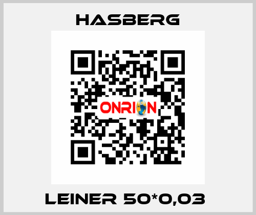 LEINER 50*0,03  Hasberg