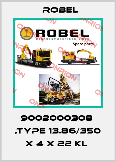9002000308  ,type 13.86/350 X 4 X 22 KL  Robel