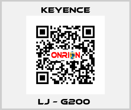 LJ – G200  Keyence