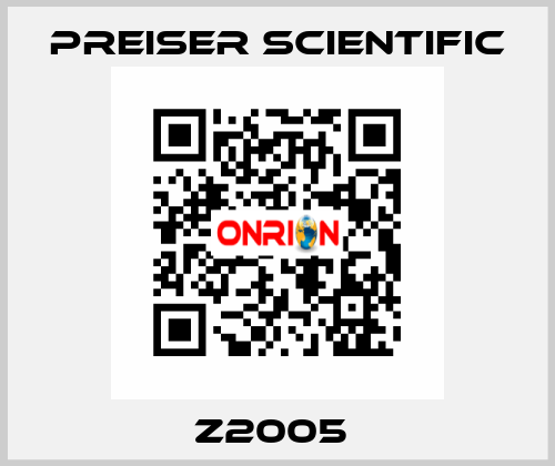 Z2005  Preiser Scientific