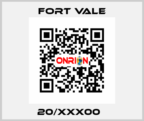 20/XXX00   Fort Vale