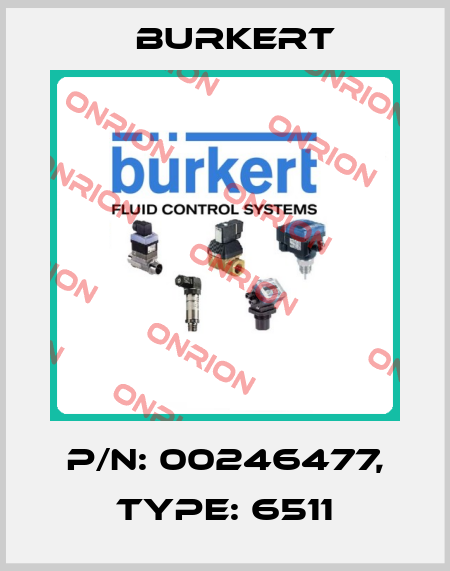 P/N: 00246477, Type: 6511 Burkert