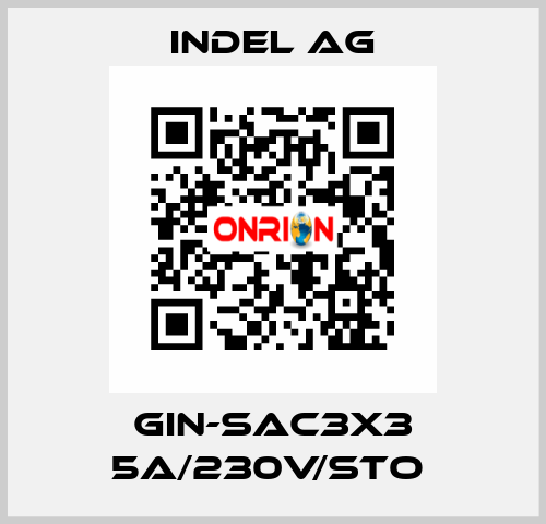 GIN-SAC3x3 5A/230V/STO  INDEL AG