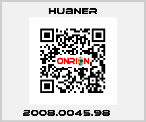 2008.0045.98     HUBNER