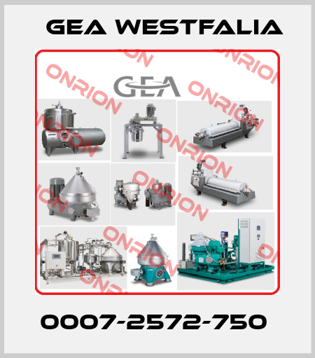 0007-2572-750  Gea Westfalia