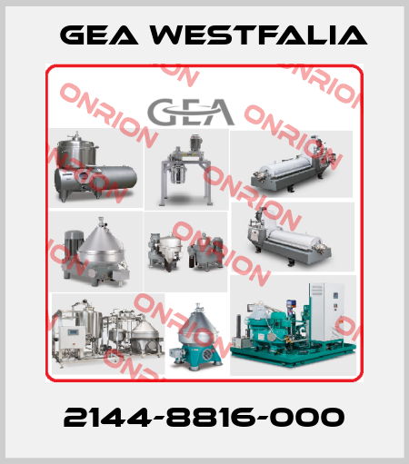 2144-8816-000 Gea Westfalia