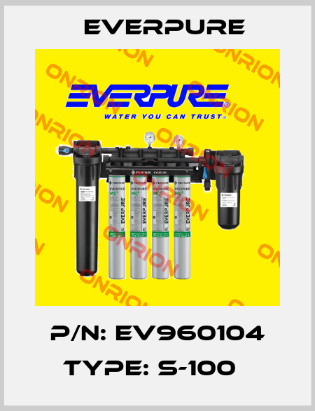 P/N: EV960104 Type: S-100   Everpure