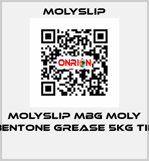 Molyslip MBG Moly Bentone Grease 5Kg Tin  Molyslip