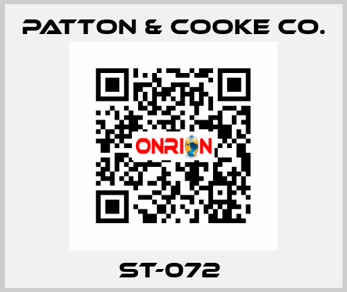 ST-072  Patton & Cooke Co.