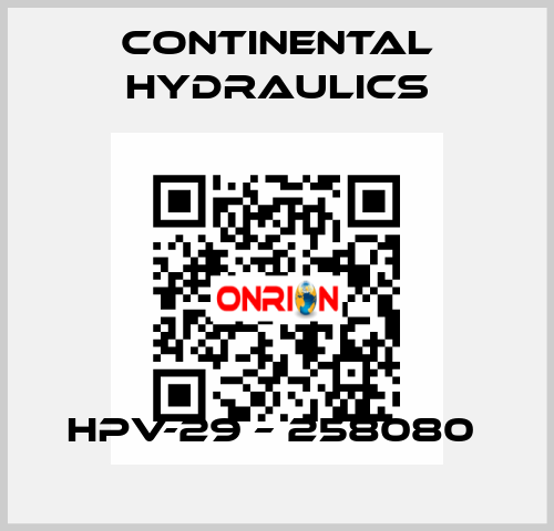 HPV-29 – 258080  Continental Hydraulics