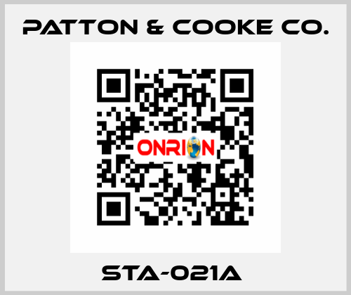 STA-021A  Patton & Cooke Co.