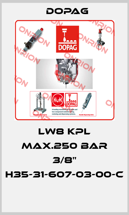 LW8 KPL MAX.250 BAR 3/8" H35-31-607-03-00-C  Dopag