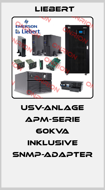 USV-Anlage APM-Serie 60kVA inklusive SNMP-Adapter  Liebert